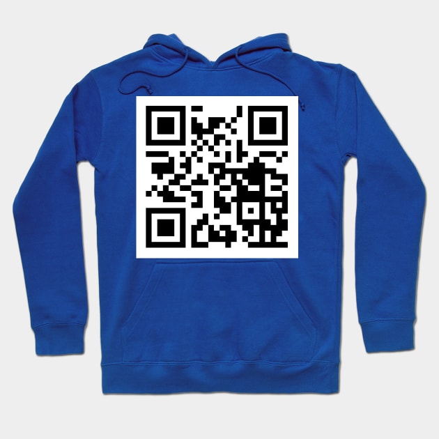 Rick Roll QR Hoodie by unclecrunch